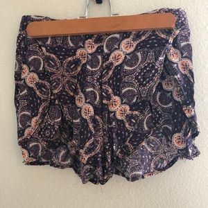 Purple Kendall and Kylie fabric shorts